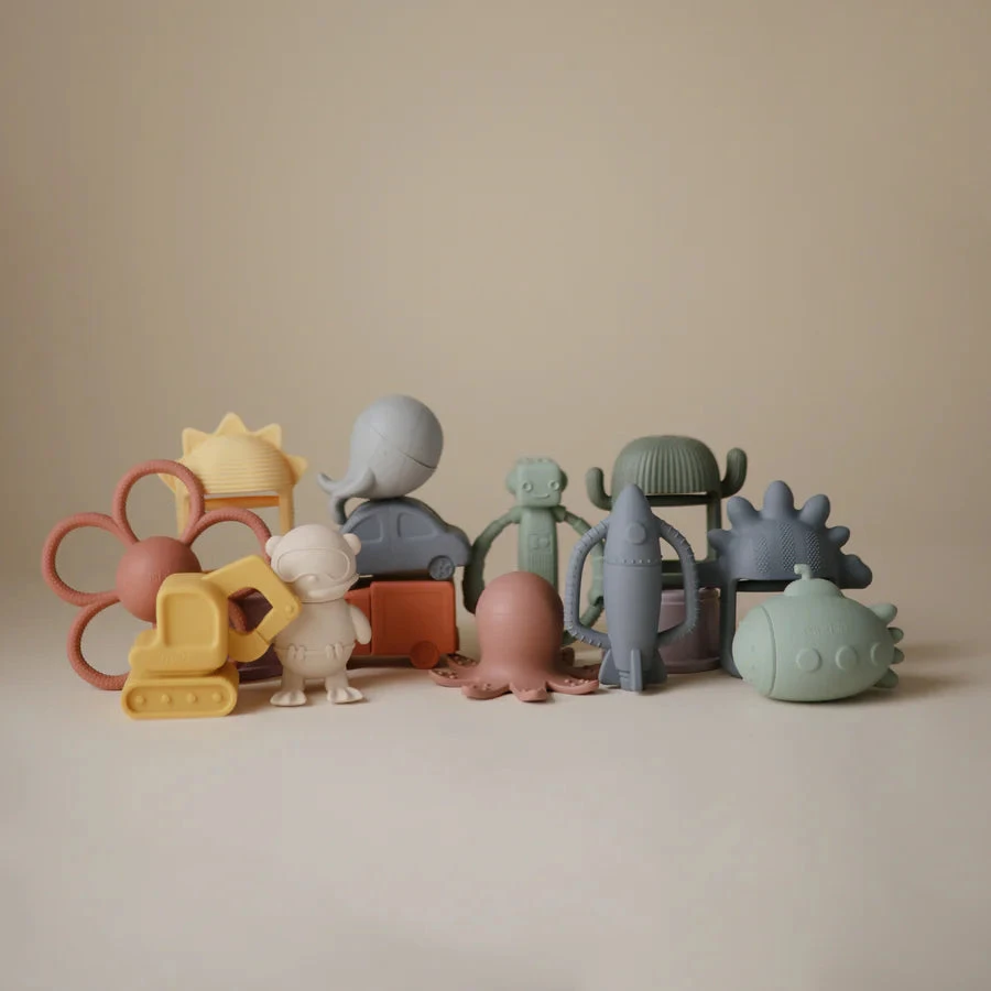 Mushie Robot Rattle Teether 6 Mushie Robot Rattle Teether - Image 6