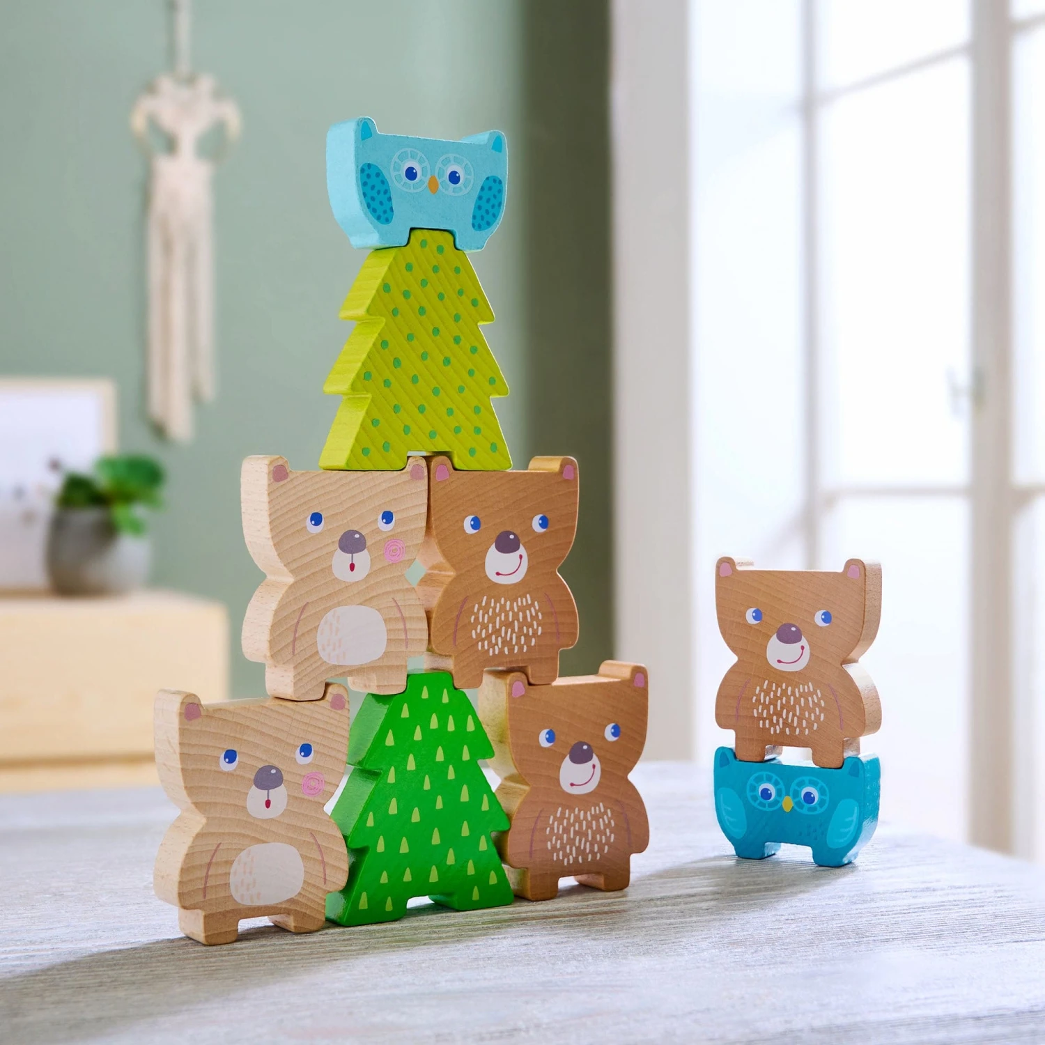 HABA Forest Friends Stacking Toy 4 HABA Forest Friends Stacking Toy - Image 4