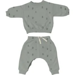 Bamboo Fleece Jogsuit | Forest 5 Bamboo Fleece Jogsuit | Forest -Tiny Baby Essentials Store forest gunamuna