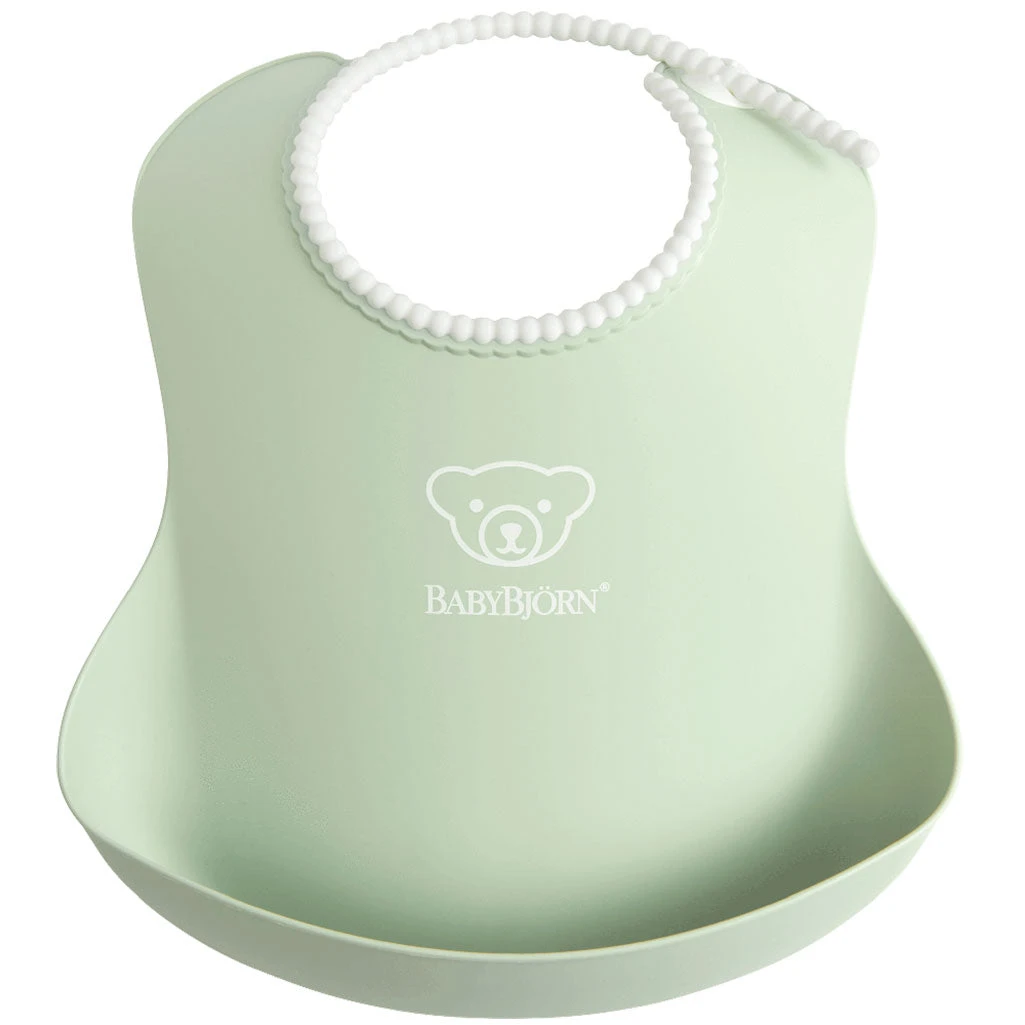Babybjorn Soft Bib | Powder Green 1 Babybjorn Soft Bib | Powder Green