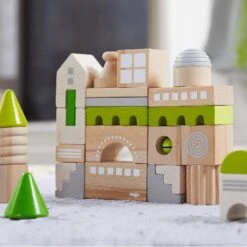 Coburg 28 Piece Wooden Building Blocks -Tiny Baby Essentials Store haba architectural blocks coburg 28 piece wooden building blocks 28746442997858