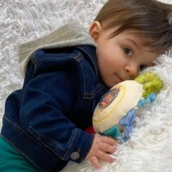 HABA USA Teether Cuddly Rainbow Round Activity Toy 9 HABA USA Teether Cuddly Rainbow Round Activity Toy -Tiny Baby Essentials Store haba plush baby teether cuddly rainbow round activity toy 28750693302370