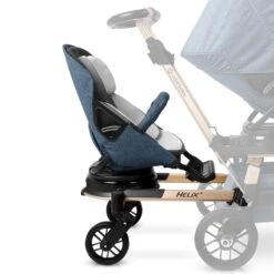 Orbit Baby Helix+ With Stroller Seat -Tiny Baby Essentials Store helix strollerseat melange navy gold 01