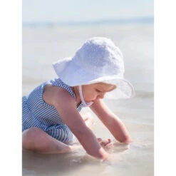 Baby & Toddler Sunhats -Tiny Baby Essentials Store huggalugs sunhat flowered eyelet3