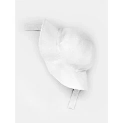 Baby & Toddler Sunhats -Tiny Baby Essentials Store huggalugs white stripe seersucker1