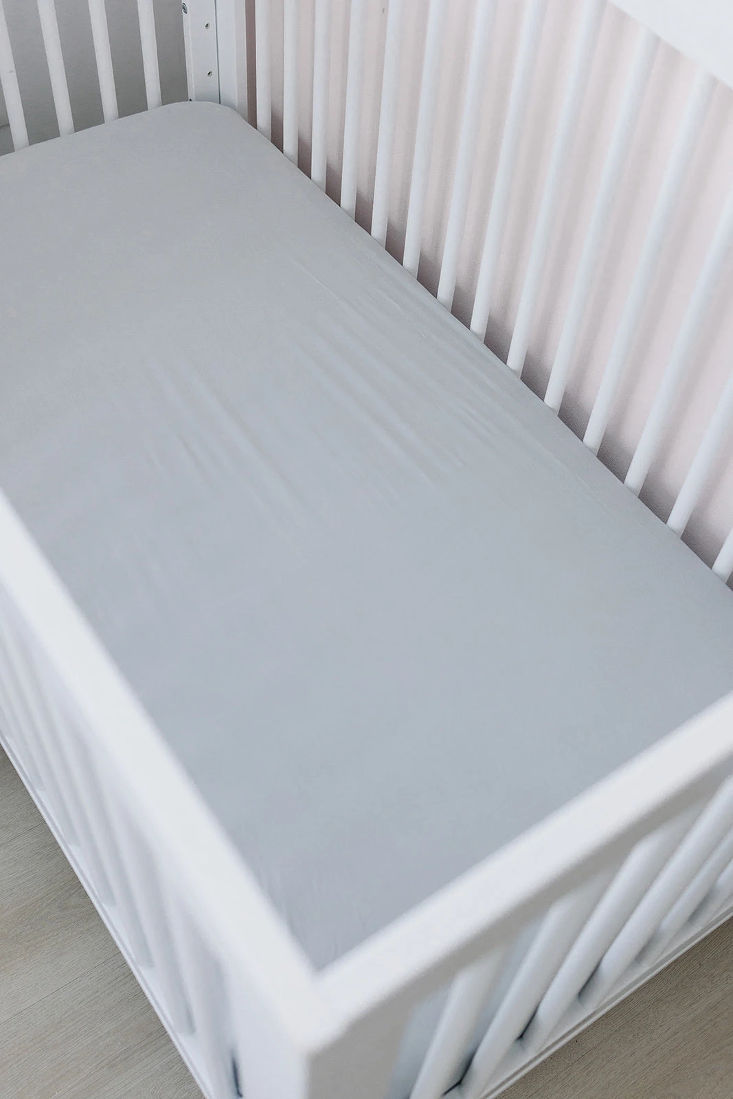 Bamboo Stretch Crib Sheet | Stone 6 Bamboo Stretch Crib Sheet | Stone - Image 6