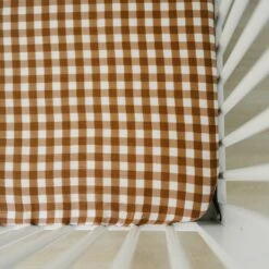 Muslin Crib Sheet | Gingham