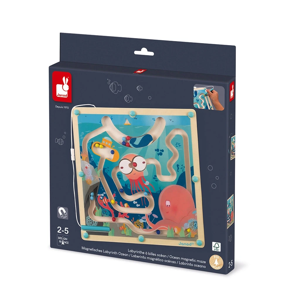Janod Ocean Magnetic Maze 2 Janod Ocean Magnetic Maze - Image 2