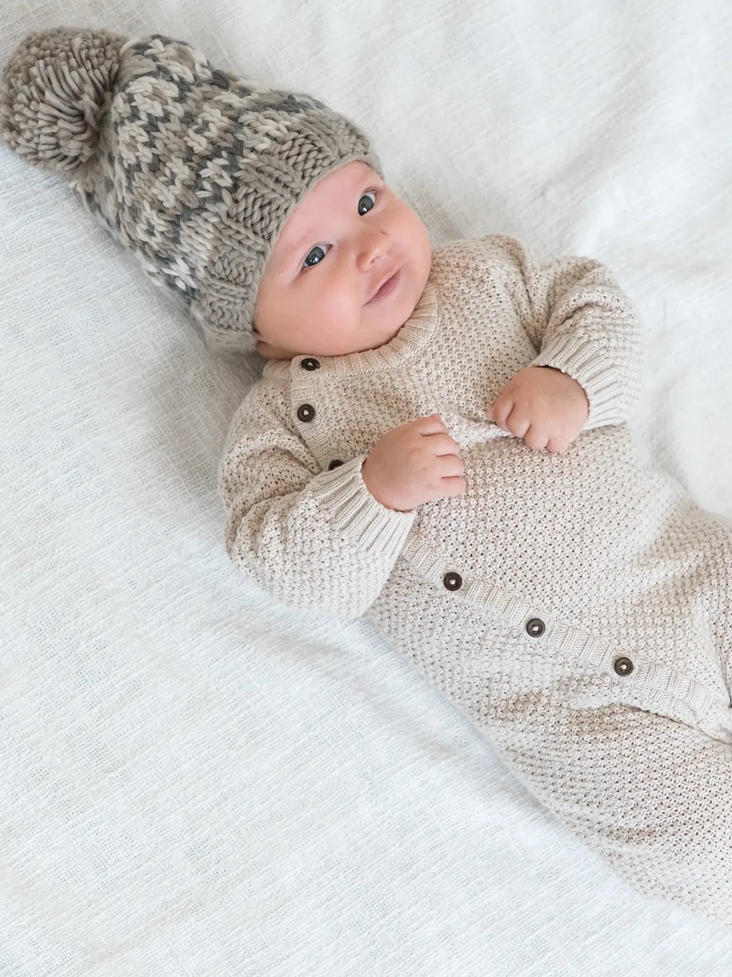 Knit Kimono Romper | Heather Oat 2 Knit Kimono Romper | Heather Oat - Image 2