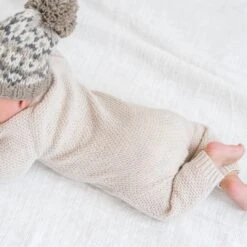 Knit Kimono Romper | Heather Oat 7 Knit Kimono Romper | Heather Oat -Tiny Baby Essentials Store kimono 4