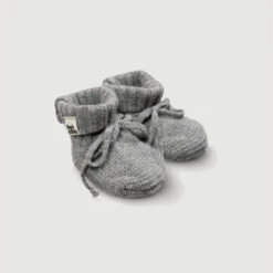 Wool Knitted Baby Booties