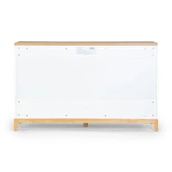 Lala Big 6-Drawer Dresser | White/Red Oak -Tiny Baby Essentials Store lala big dresser3