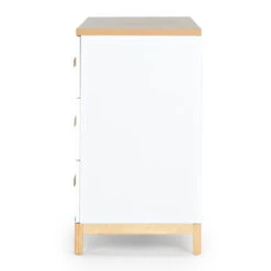 Lala Big 6-Drawer Dresser | White/Red Oak -Tiny Baby Essentials Store lala big dresser4