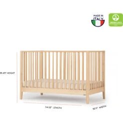 Lala 3-in-1 Convertible Crib -Tiny Baby Essentials Store lala crib ntrl