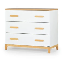 Lala Little 3-Drawer Dresser | White/Natural