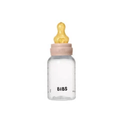 BIBS Baby Bottle | Latex Nipple 22 BIBS Baby Bottle | Latex Nipple -Tiny Baby Essentials Store latex baby bottle in blush pink by BIBS