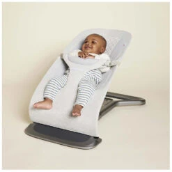 Ergobaby Evolve Bouncer -Tiny Baby Essentials Store light grey baby bouncer