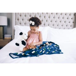 Little Unicorn Deluxe Muslin Quilt -Tiny Baby Essentials Store little unicorn quilt lifestyle