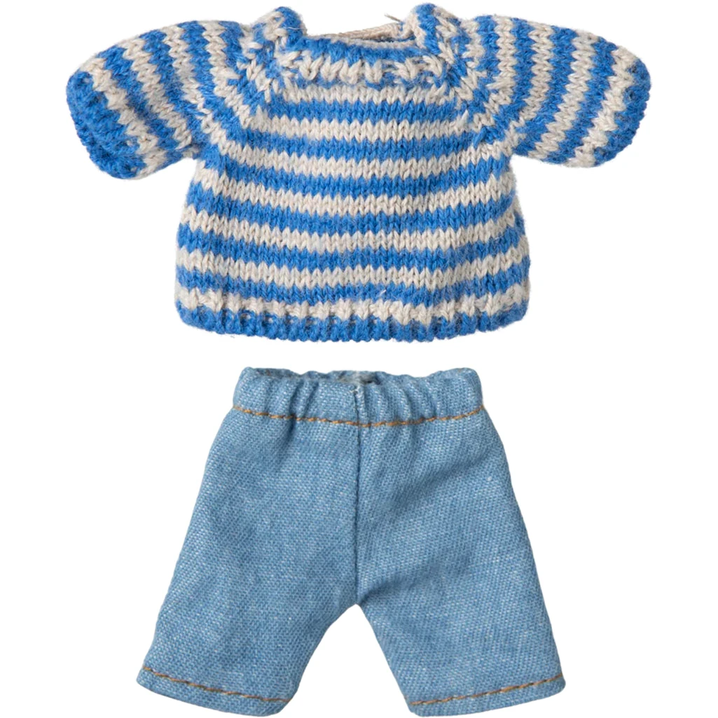 Maileg Big Brother Knitted Sweater And Pants 1 Maileg Big Brother Knitted Sweater And Pants