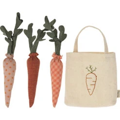 Maileg Miniature Carrots In Shopping Bag