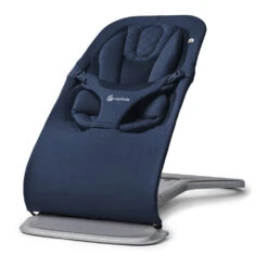Ergobaby Evolve Bouncer -Tiny Baby Essentials Store midnight blue baby bouncer