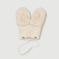 Wool Sherpa Mittens -Tiny Baby Essentials Store milk mittens2