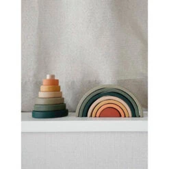 Mini Rainbow Stacker 24 Mini Rainbow Stacker -Tiny Baby Essentials Store mini rainbow jungle lifestyle