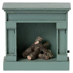 Maileg Mouse Fireplace -Tiny Baby Essentials Store mouse fireplace blue 03