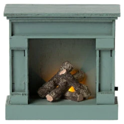 Maileg Mouse Fireplace -Tiny Baby Essentials Store mouse fireplace blue 04