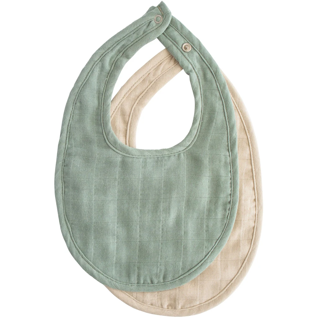 Mushie Muslin Bib 2-Pack 2 Mushie Muslin Bib 2-Pack - Image 2