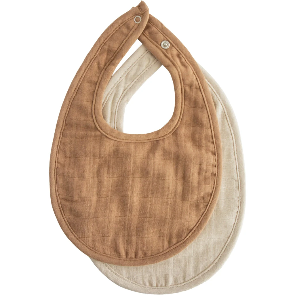 Mushie Muslin Bib 2-Pack 1 Mushie Muslin Bib 2-Pack