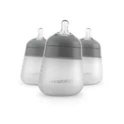 Nanobébé US Flexy Silicone Baby Bottle -Tiny Baby Essentials Store nanobebe gray 3 pack flexy silicone baby bottle 15276075974698