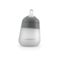 Nanobébé US Flexy Silicone Baby Bottle -Tiny Baby Essentials Store nanobebe gray single flexy silicone baby bottle 15276072796202