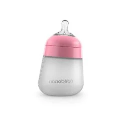 Nanobébé US Flexy Silicone Baby Bottle -Tiny Baby Essentials Store nanobebe pink single flexy silicone baby bottle 15276073713706