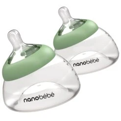 Breastmilk Baby Bottle 28 Breastmilk Baby Bottle -Tiny Baby Essentials Store nanobebe BreastmilkBottle 2 Pack Hero Sage