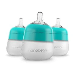 Nanobébé US Flexy Silicone Baby Bottle -Tiny Baby Essentials Store nanobebe flexy bottle 5oz teal 3 pack fcb35b5b 8d1a 483a 948c a72080f6783e