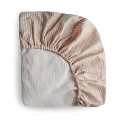 Mushie Extra Soft Crib Sheet -Tiny Baby Essentials Store ntrlstripe 19f86211 76e4 4be7 9d99 2b699cd7f8c9