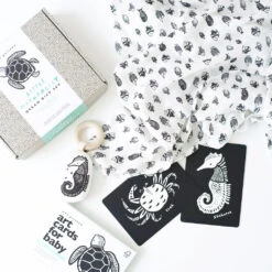 Little Naturalist Gift Set 32 Little Naturalist Gift Set -Tiny Baby Essentials Store ocean blackandwhite gift set