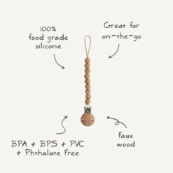 Mushie Hera Pacifier Clip -Tiny Baby Essentials Store pacifier clips hera info