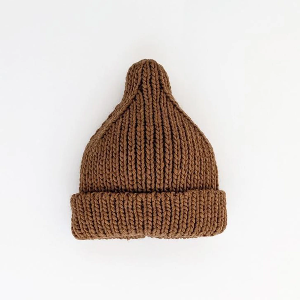 Peak Knit Beanie | Pecan 1 Peak Knit Beanie | Pecan