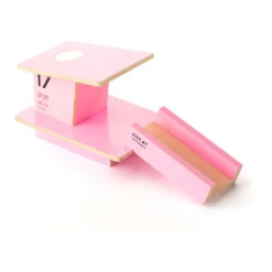 Santa Monica Tower -Tiny Baby Essentials Store pink santa monica top view