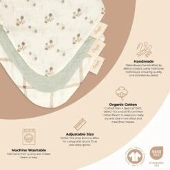 Poppy Organic Cotton Bib Set 11 Poppy Organic Cotton Bib Set -Tiny Baby Essentials Store poppy cotton bibs6