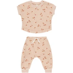 Terry Tee + Pants Set