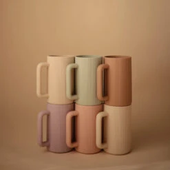 Mushie Bath Rinse Cup -Tiny Baby Essentials Store rinse cups stacked2