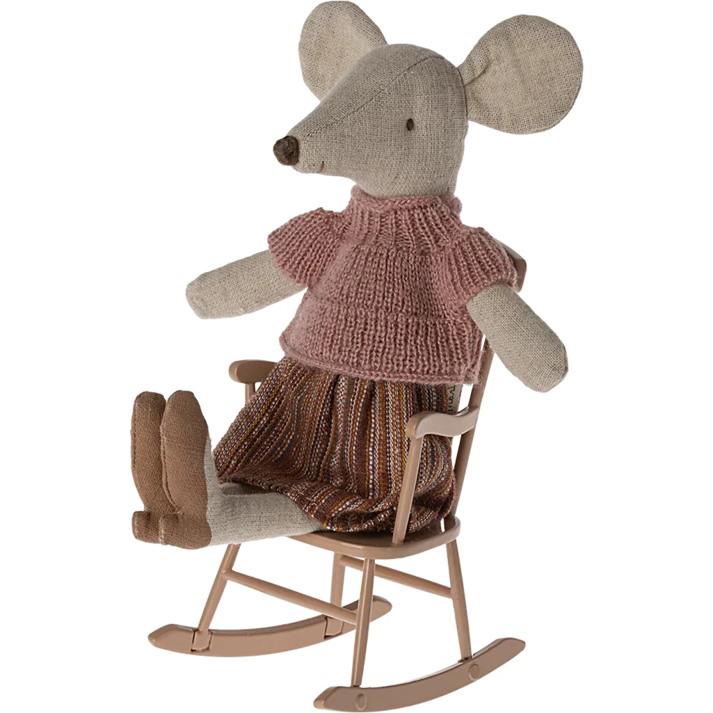 Maileg Mouse Rocking Chair 2 Maileg Mouse Rocking Chair - Image 2