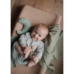 Mushie Moon Lovey -Tiny Baby Essentials Store roman green