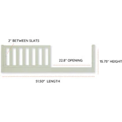 Toddler Bed Conversion Kit -Tiny Baby Essentials Store sage3