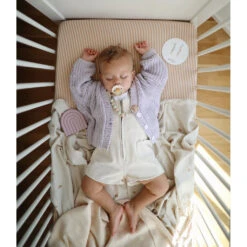 Mushie Rainbow Teether -Tiny Baby Essentials Store sleeping lilac teether