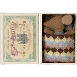 Maileg Sleepy Wakey Baby Mouse In Matchbox 15 Maileg Sleepy Wakey Baby Mouse In Matchbox -Tiny Baby Essentials Store sleepy wakeyleblue2