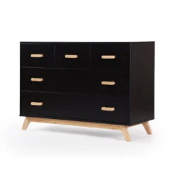 Soho 2.0 5-Drawer Dresser -Tiny Baby Essentials Store soho dresser blk ntrl